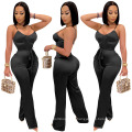 OEM China Factory Fall Autumn Sexy Jumpsuits Corset Bodycon Club Clothing Red Jumpsuit